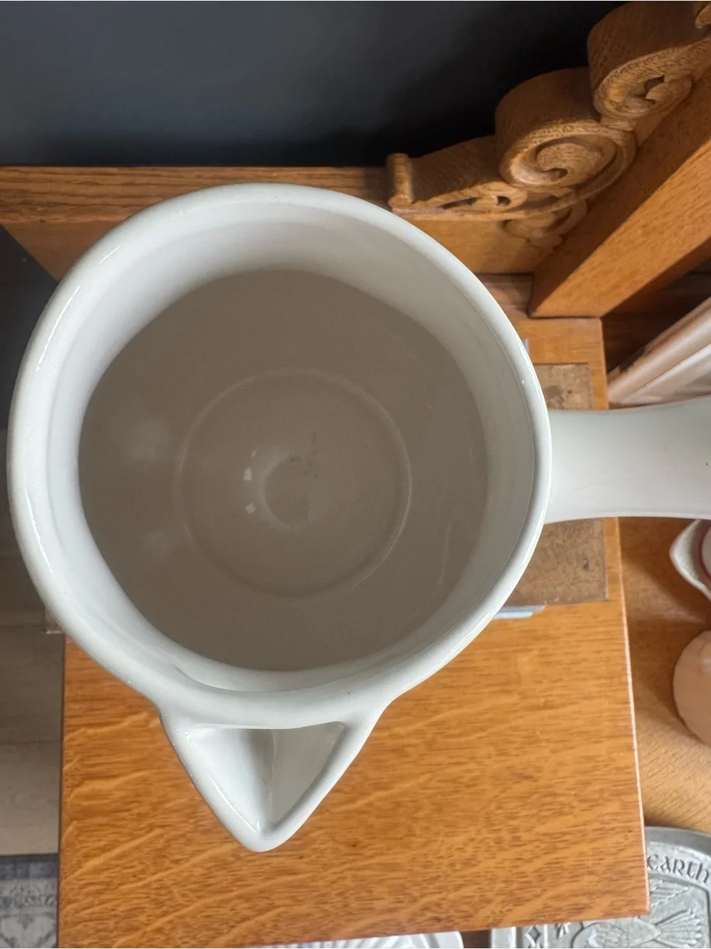 Rae Dunn White Ceramic Snowman Pitcher 